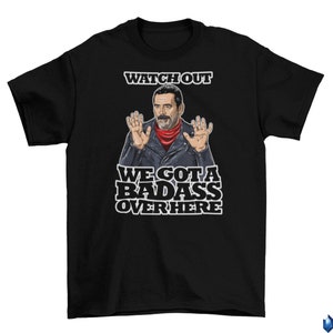 Negan Badass The Walking Dead T-Shirt Unisex Cotton HBO Halloween Sizes 2022