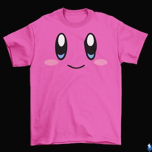 Kirby Face T-Shirt Unisex Adult Sizes Crystal Shards Mario Nintendo Game 2022
