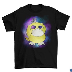 Psyduck Galaxy Background T-Shirt Unisex Cotton TV Sizes Video Game Anime New 2022