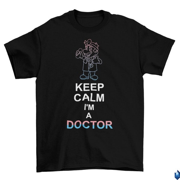 Dr Mario Keep Calm T-Shirt Unisex Funny Adult Nintendo Switch Game Sizes 2022