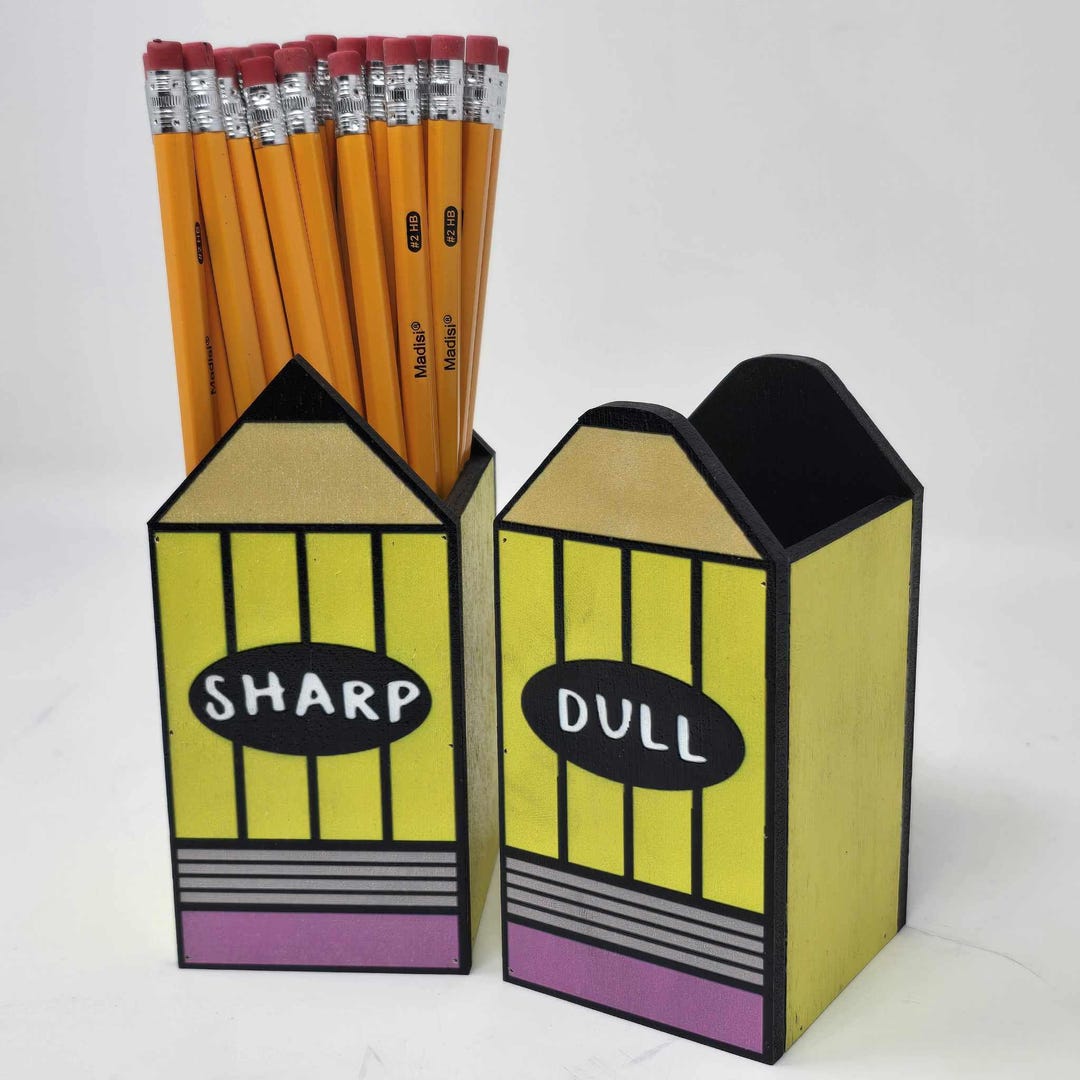 Sharp & Dull Pencil Holder Classroom Decor Back to School Teacher ...