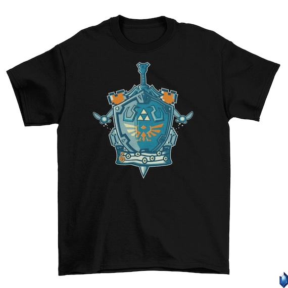 Sword And Shield Emblem Video Game T-Shirt Sword And Shield Emblem Video Game T-Shirt