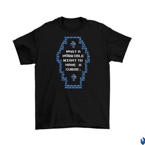 Horrible Night For A Curse T-Shirt Unisex Adult Funny Sizes Castlevania NES 2022