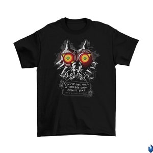 Majoras Mask Legend of Zelda T-Shirt Cotton Unisex Adult Funny N64 Link 2022