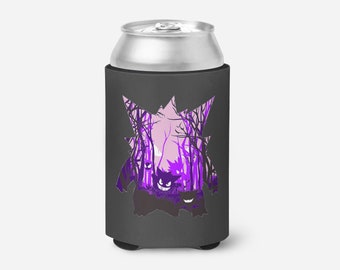 Gengar Haunter Gastly Ghost Can Cooler Cozie Gift Soda Pop Beer Can Halloween 2022