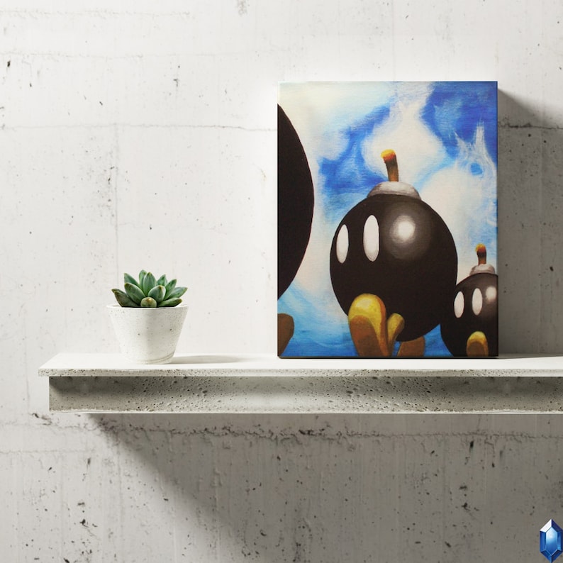 Bobomb Battlefield Canvas Painting Wall Art Prints Decor Etsy