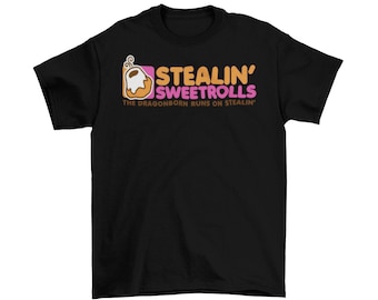 Stealing Sweetrolls T-Shirt Unisex Dragonborn Donuts Sizes 2022