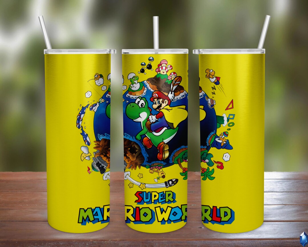 Super Mario World Japanese Cover Art 20oz 30oz Stainless Steel Etsy