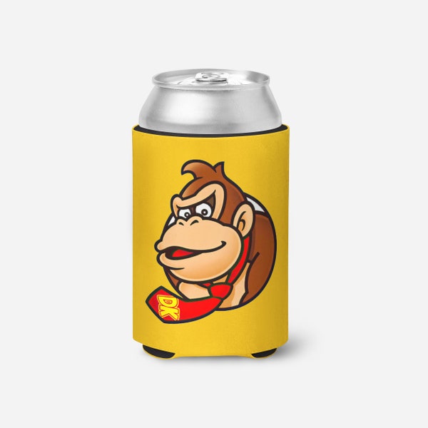 Donkey Kong DK Cooler Cozie Gift Beer Can Colors Video Game Switch 2022