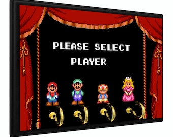 Super Mario Bros. 2 Player Select Key Holder Keys Organizer Hanger Wall Mount 2022
