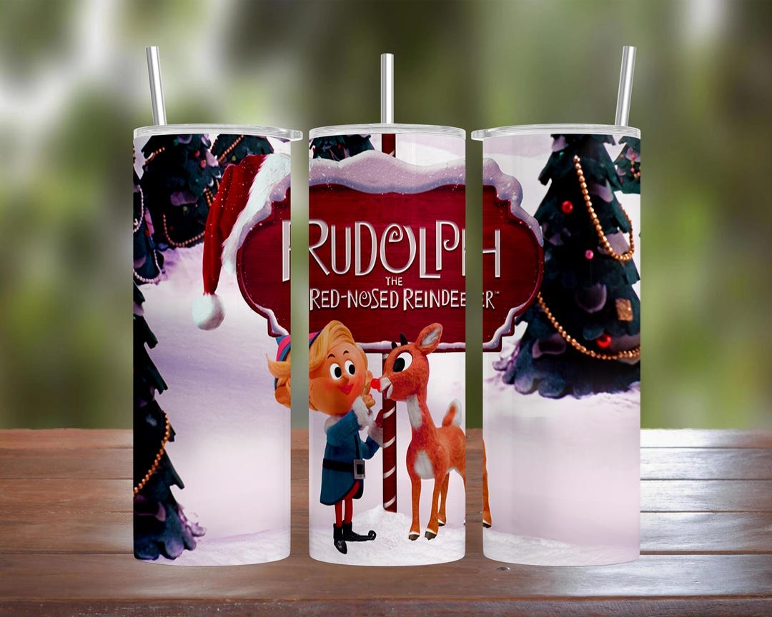 Original Rudolph the Red-nosed Reindeer 20oz 30oz Stainless Steel ...