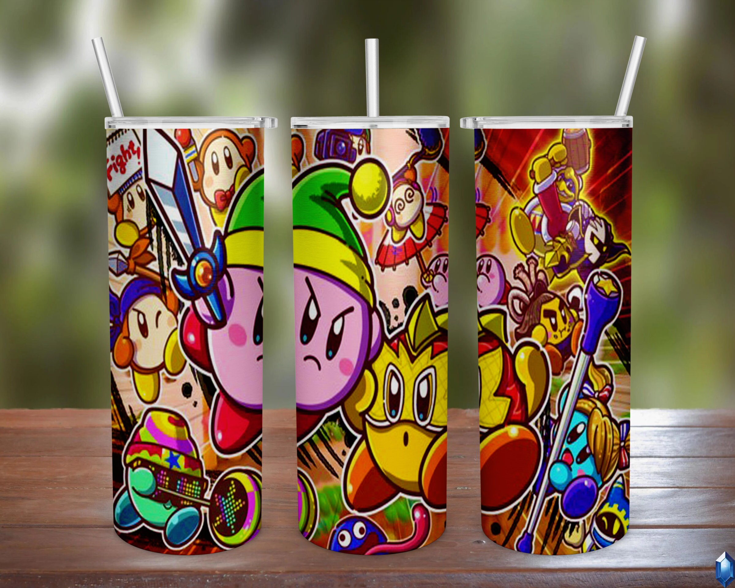 Kirby 20oz Tumbler with Lid Super Anime Store