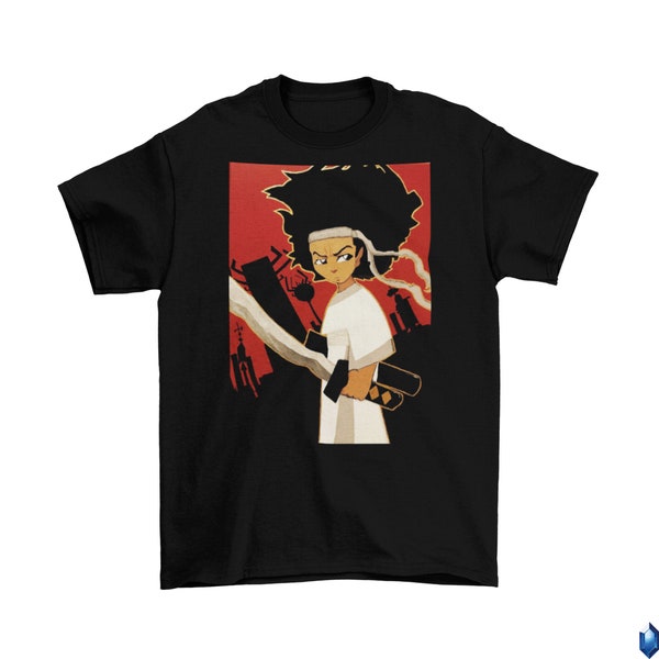 Samurai Jack Boondocks T-Shirt Unisex Adult Funny Sizes Cotton Cartoon TV 2022