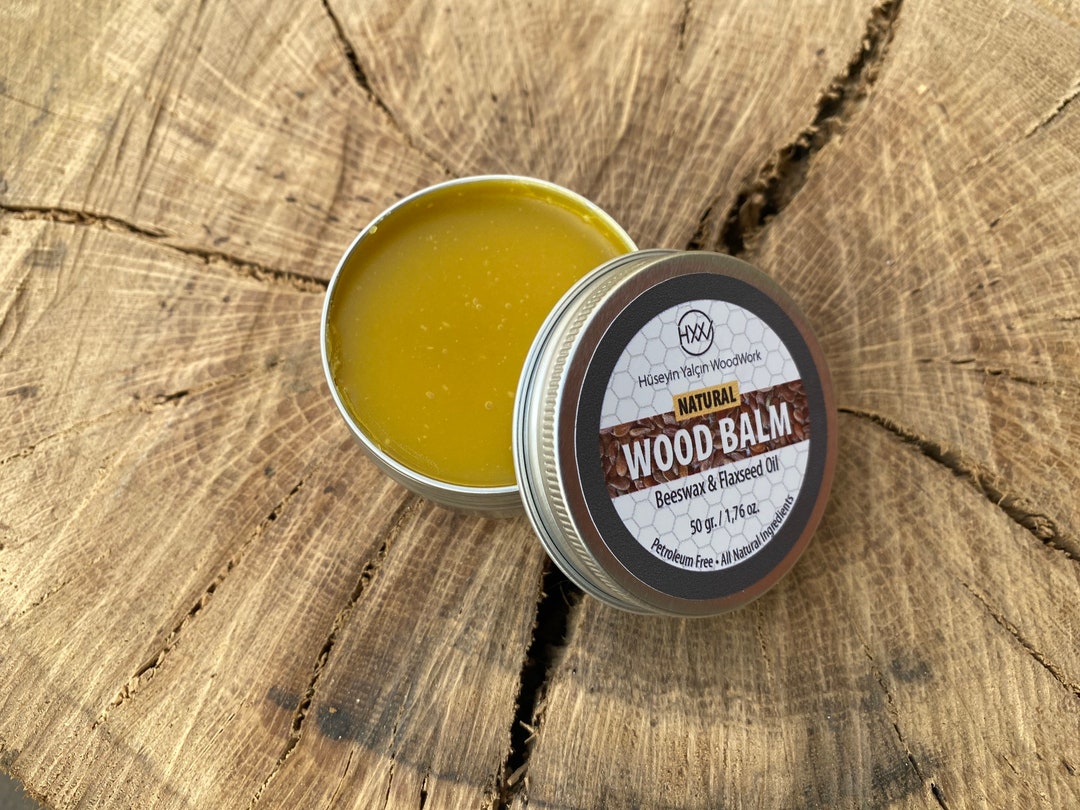 Wood Balm 50ml, Wood Finish, Beeswax Polish, Wood Conditioner, Cutting