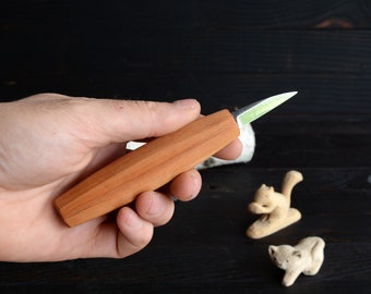 Detail Carving Knife Model 2, Figure Carving Knife, Whittling Knife, Wood Carving Knife, Wood Carving Tool, Chip Carving Knife