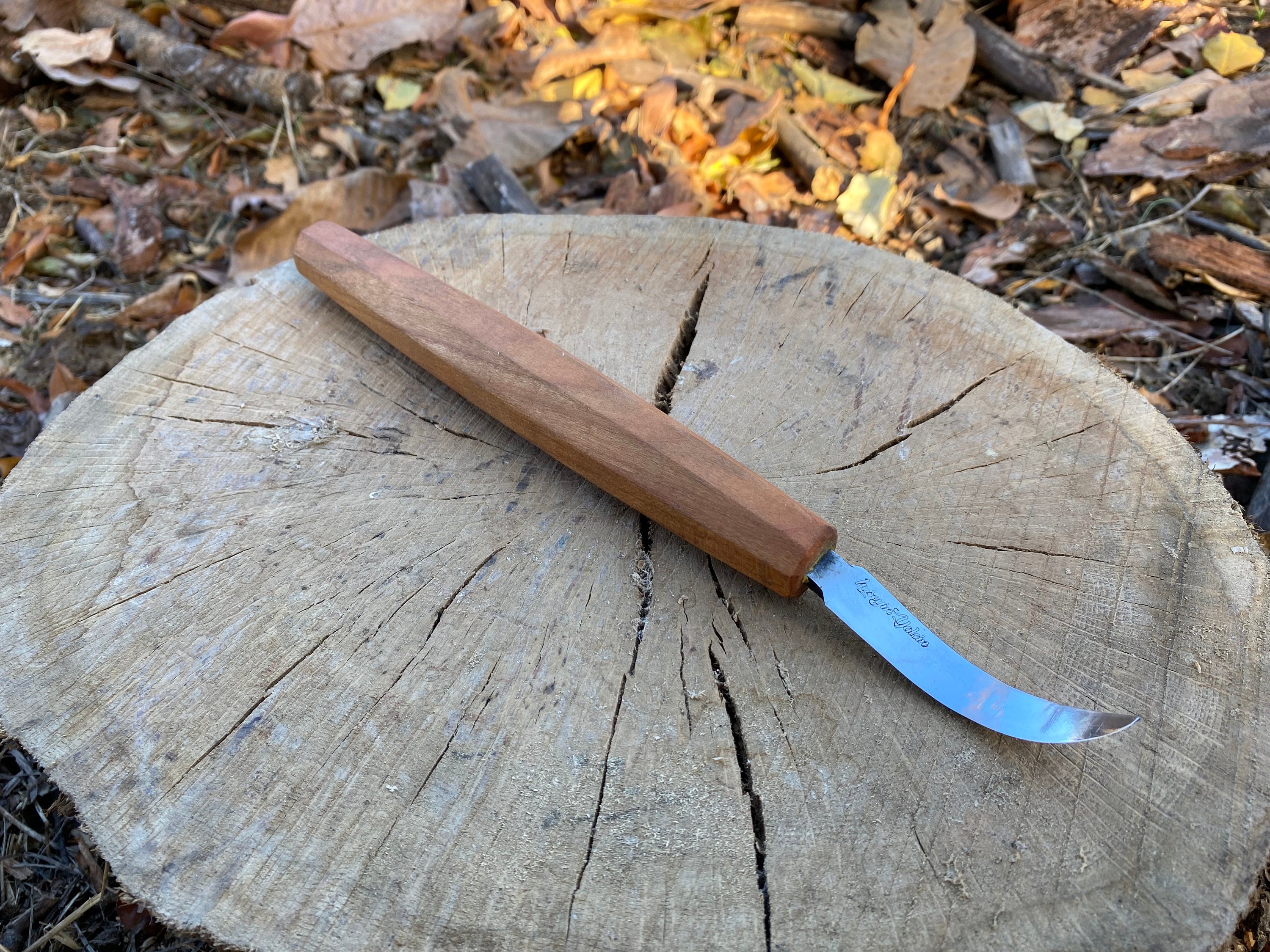 Sloyd Knife 80mm Curved Blade, Wood Carving Knife, Spoon Carving Knife,  Puukko Knife, Kuksa Knife, Carving Tool 