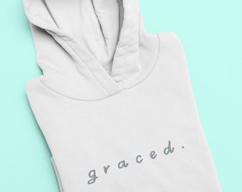 graced. - Grey Embroidery - Unisex Hoodie
