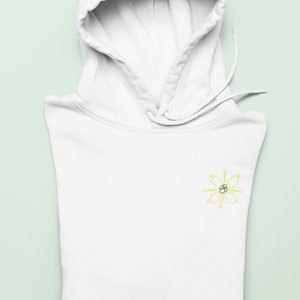 The Flower of Grace Embroidery Unisex Hoodie India