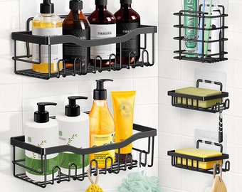 Shower Caddy, Shower Shelves, Adhesive Shower Organizer No Drilling, Large  Capacity, Rustproof Stainless Steel Bathroom Shower Organizer