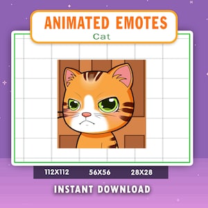 ANIMATED Orange Tabby Cat Leave Emote For Twitch, Discord, Youtube, Animated Leave Cat Emote, Funny Cat Leaving Gif