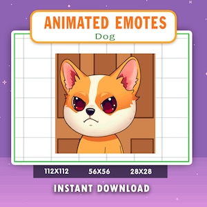 ANIMATED Corgi Dog Leave Emote For Twitch, Discord, Youtube, Animated Leave Dog Emote, Funny Corgi Leave Gif