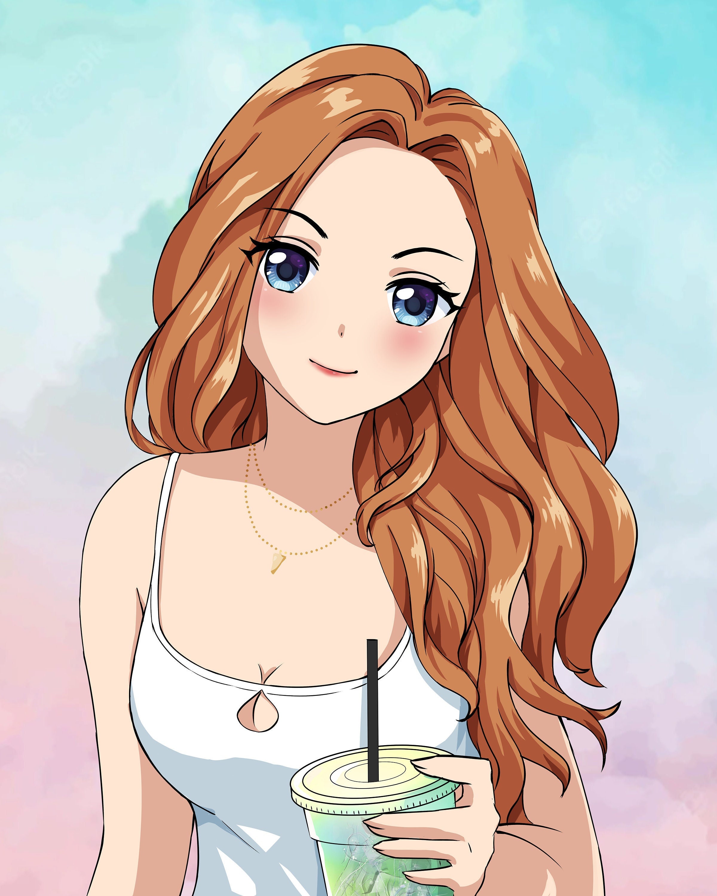 Buy Custom Anime Portrait From Photo Cute Style Illustration Online in  India  Etsy