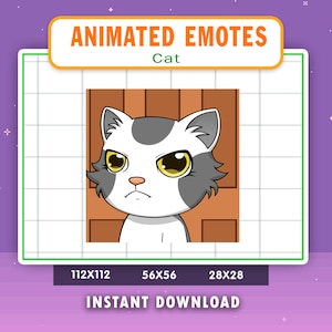 ANIMATED Cat Leave Emote For Twitch, Discord, Youtube, Animated Leave Cat Emote, Funny Cat Leave Gif