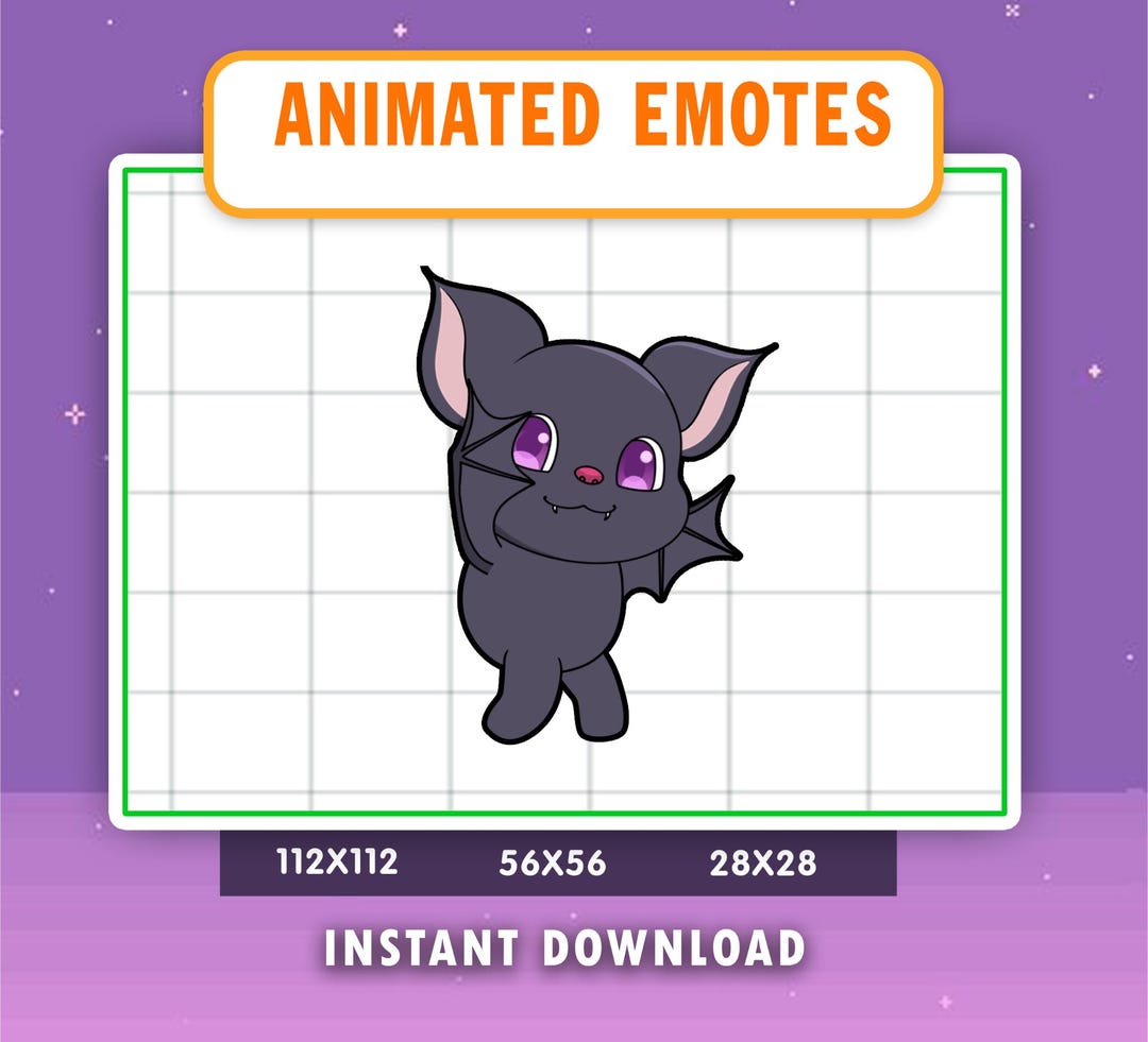 Animated Bat Dance Emote for Twitch, Discord, Youtube (digital Download ...