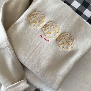 Dogs Sup Doods Embroidered Sweatshirt - dog mama - unisex clothing- golden doodle- embroidered clothing - doodle dogs - dog dad animal lover