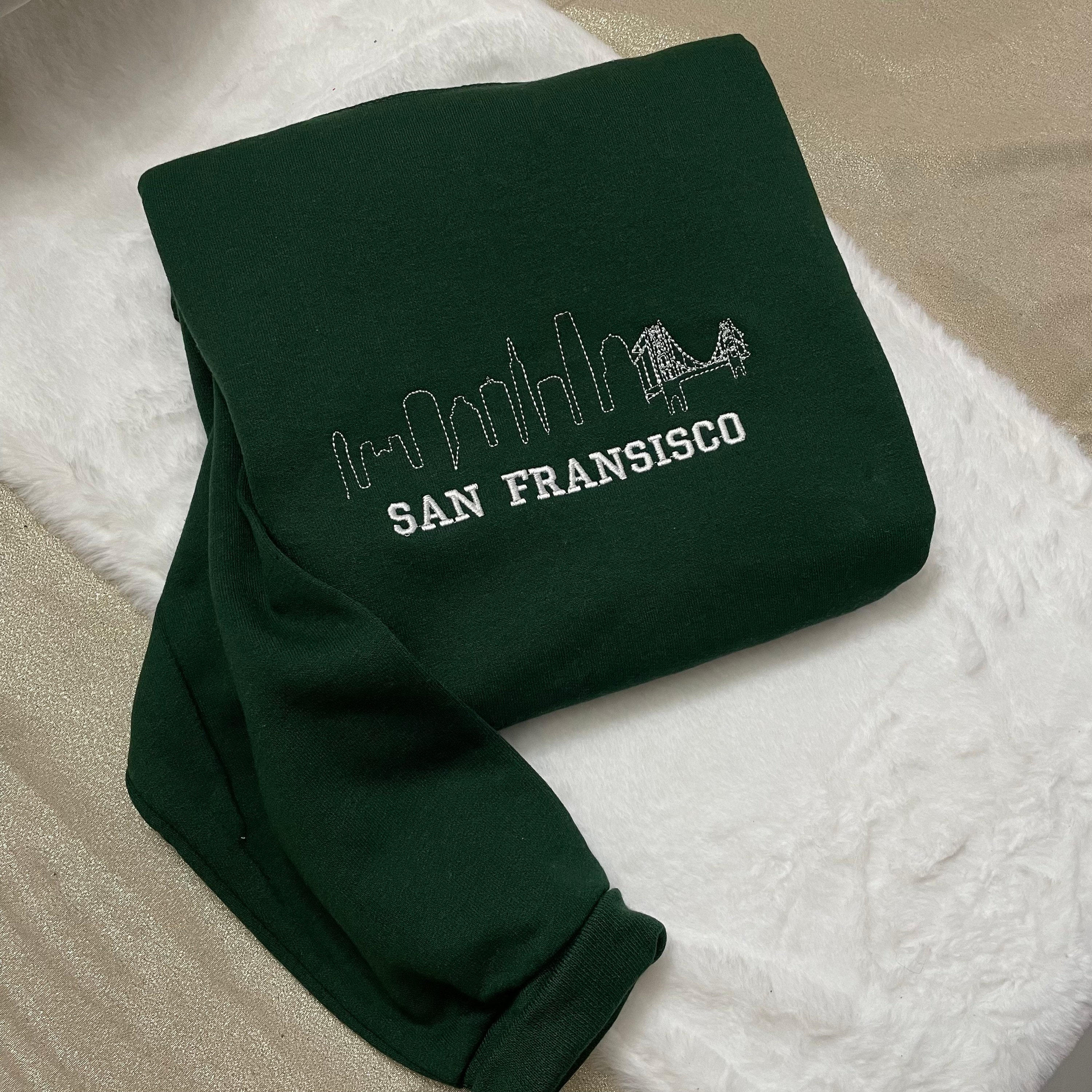 San Francisco Embroidered Sweatshirt - Y2K Style - St Louis Custom City Crewneck Embroidered