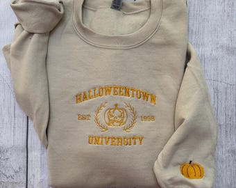 Halloweentown University Embeoidered Sweatshirt or Hoodie Y2K Halloween Crewneck