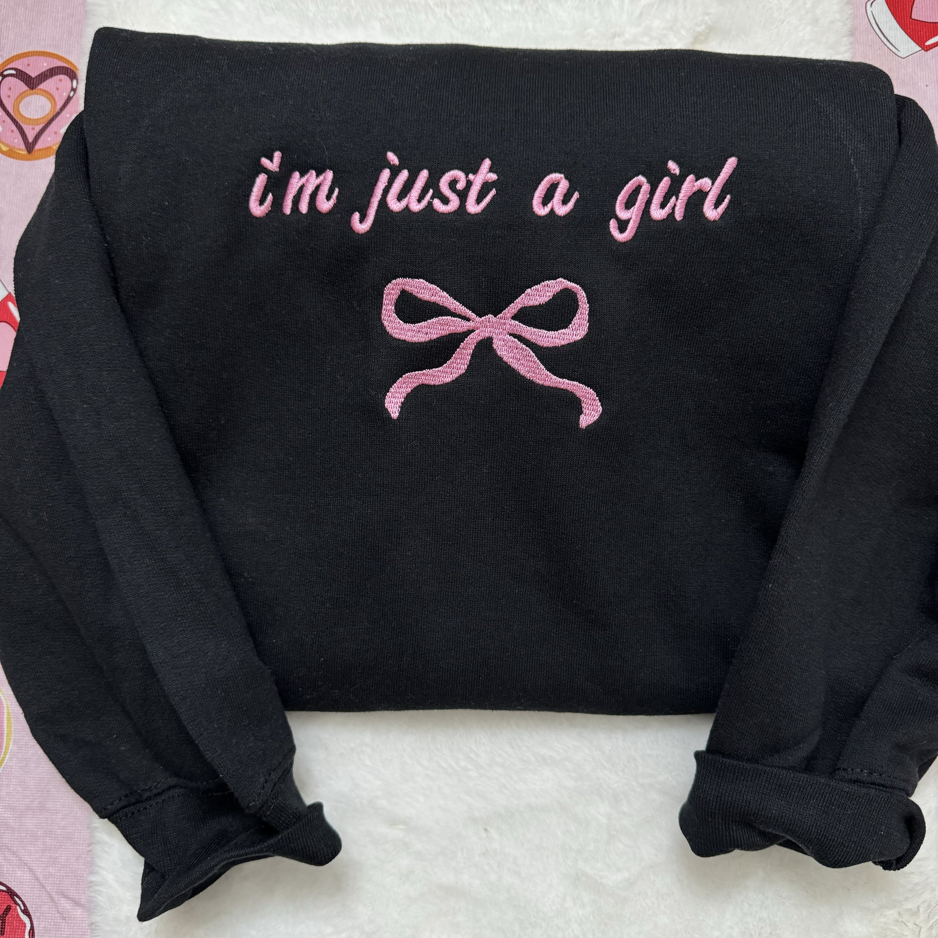 Embroidered Baby Keepsake Sweatshirt | Custom Text MAMA, DAD