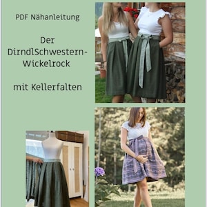 Traditional wrap skirt as e-book, box pleated skirt, wrap skirt pattern, traditional skirt pattern, maternity skirt pattern