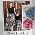 Skirt with elastic waistband Ebook, sewing pattern traditional skirt elastic waistband, sewing pattern children's skirt, sewing pattern skirt, dirndl sisters, skirt Lisl