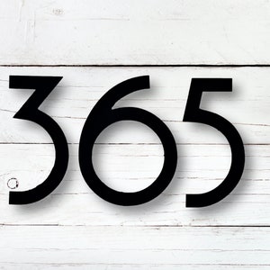 8 inch Art Deco House Numbers and Letters