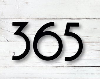 8 inch Art Deco House Numbers and Letters
