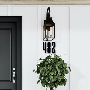 6 inch Contemporary House Numbers Letters