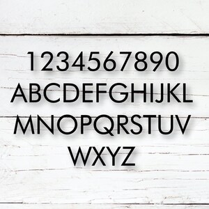 6 Inch Modern House Numbers and Letters - Etsy