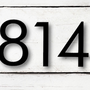 6 inch Modern House Numbers and Letters
