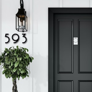 12 inch Art Deco House Numbers Letters