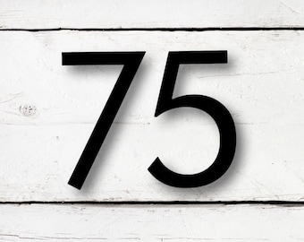 4 inch Modern House Numbers and Letters