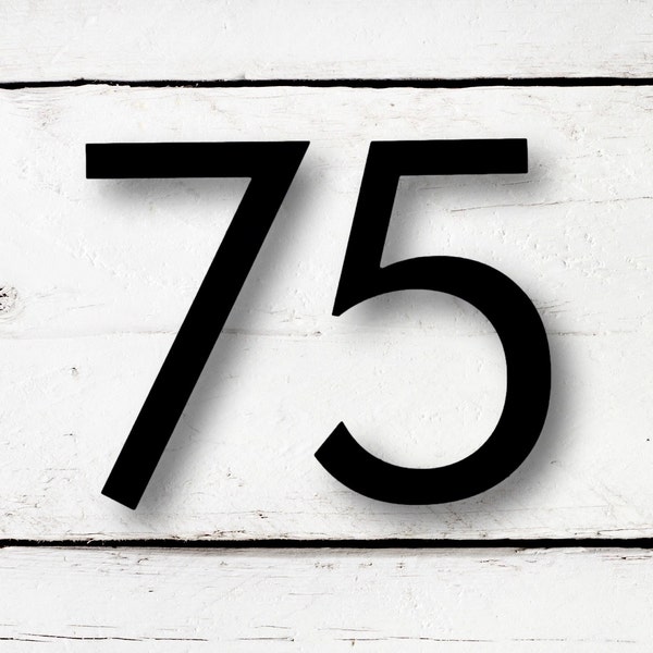 4 inch Modern House Numbers and Letters