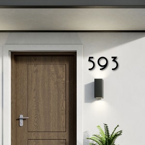 8 inch Art Deco House Numbers and Letters