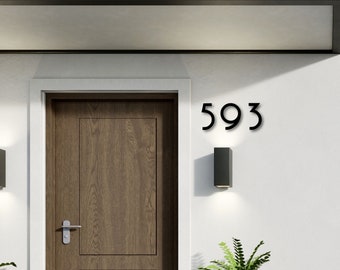 8 inch Art Deco House Numbers and Letters