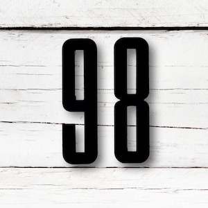 12 inch Contemporary House Numbers and Letters
