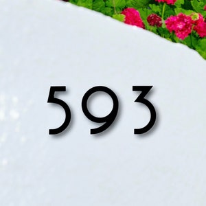 6 inch Art Deco House Numbers and Letters