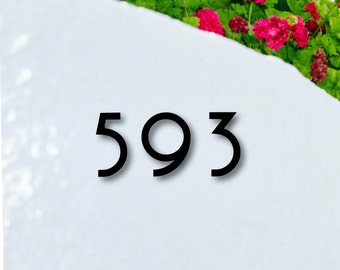 6 inch Art Deco House Numbers and Letters