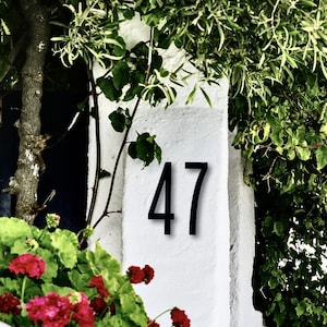 10 inch Contemporary House Numbers Letters