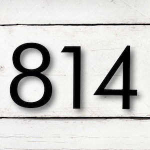 8 inch Modern House Numbers and Letters