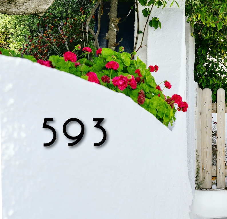 8 Inch Art Deco House Numbers and Letters - Etsy